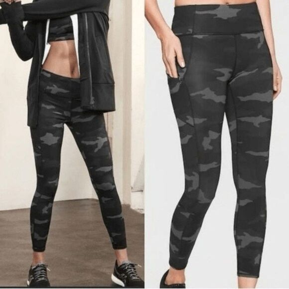 Athleta Contender Camo Leggings 7/8 - Picture 7 of 12